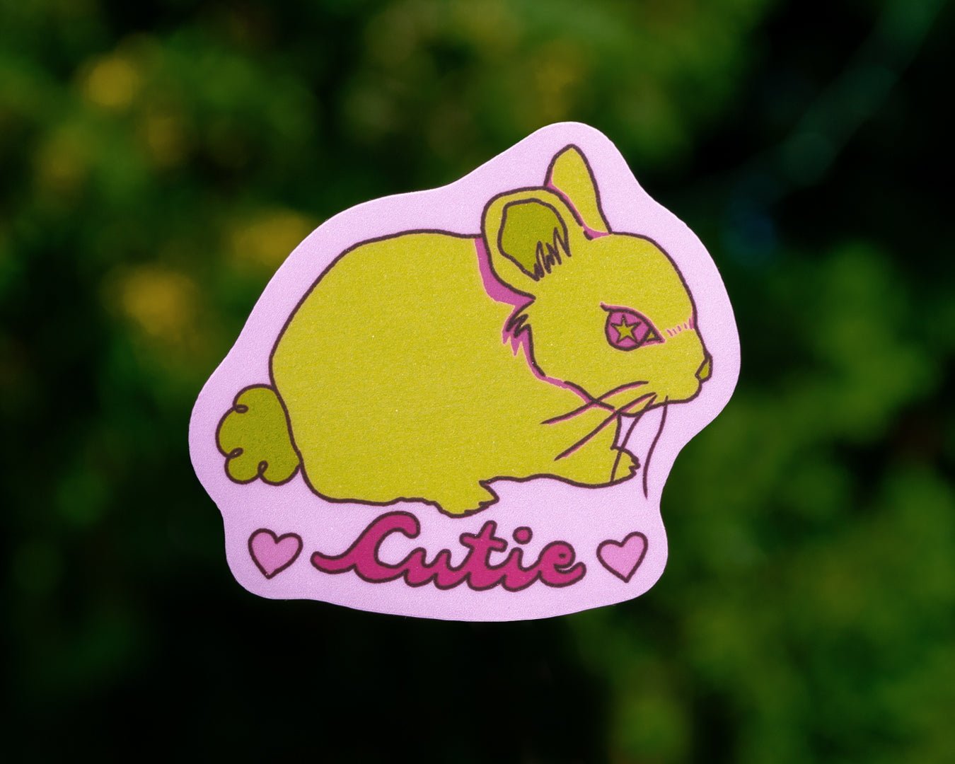 Cutie Bunny - Vinyl Sticker