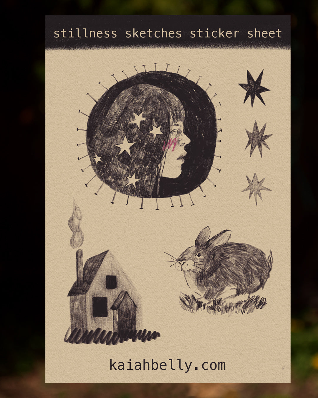 Stillness Sketches - Sticker Sheet