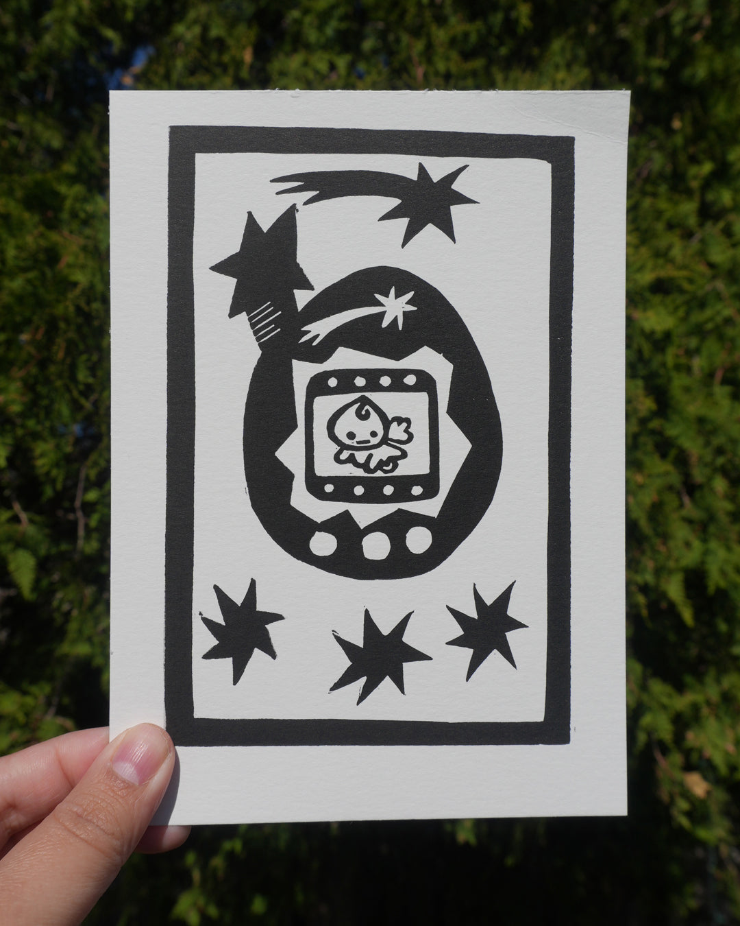 Tama Toy - Linocut Print
