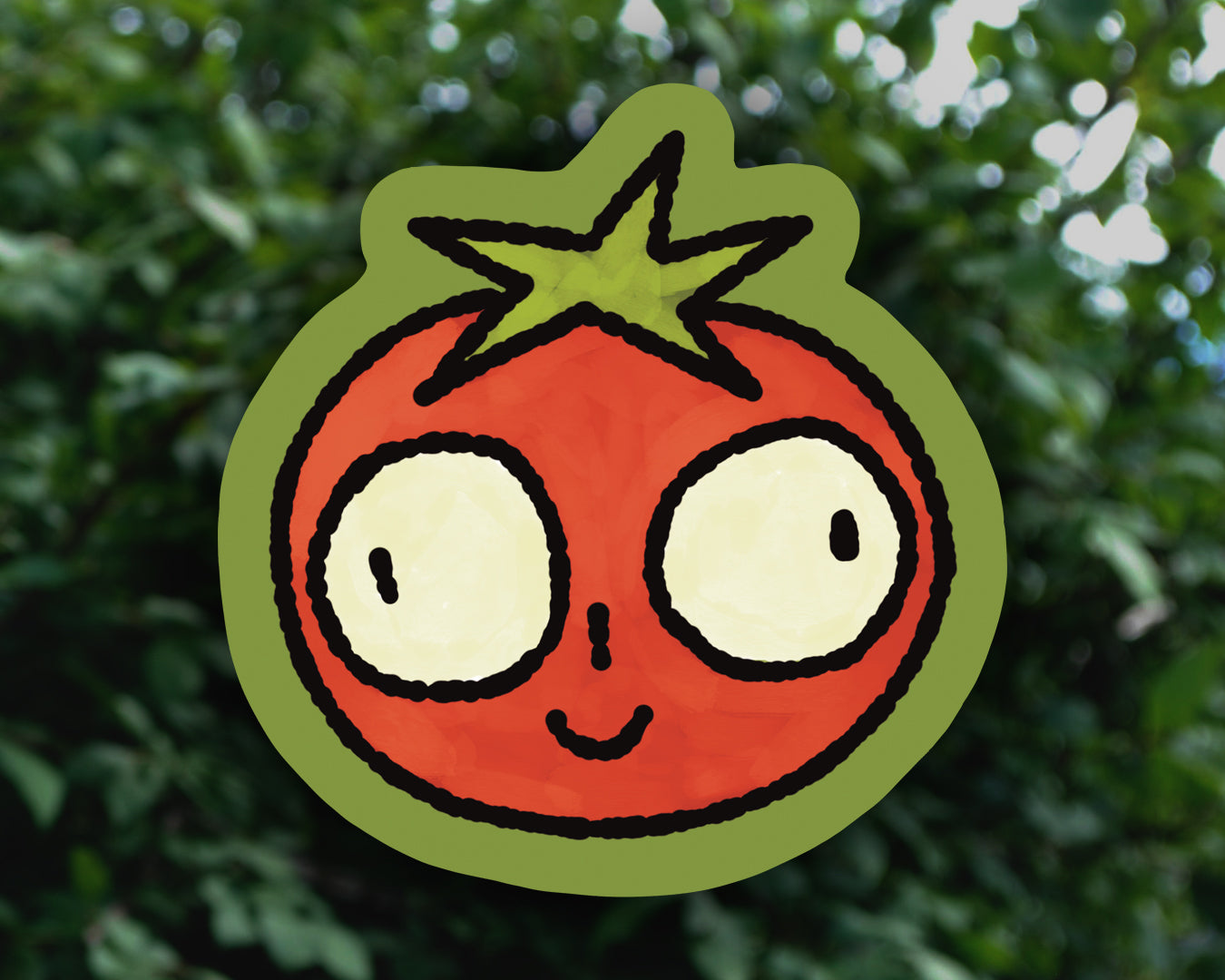 Silly Tomato Face - Vinyl Sticker