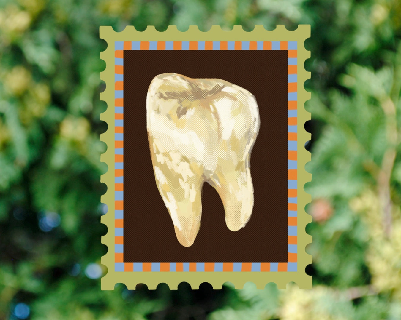 Teeth Stamp - Vinyl Sticker