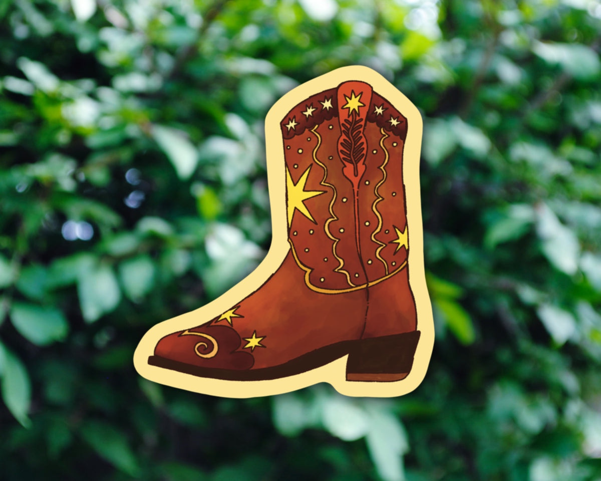 Cowboy Boot - Vinyl Sticker