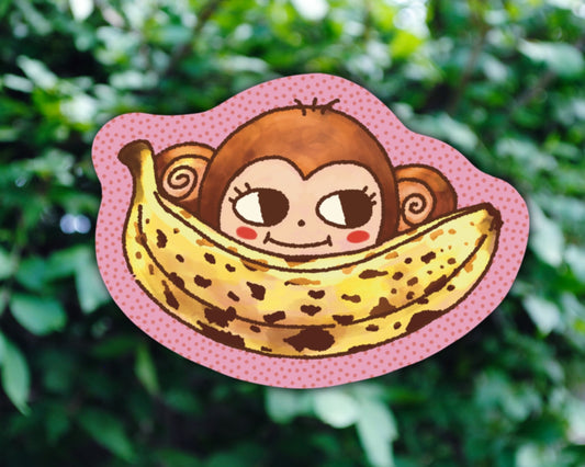 Monkey Banana - Vinyl Sticker