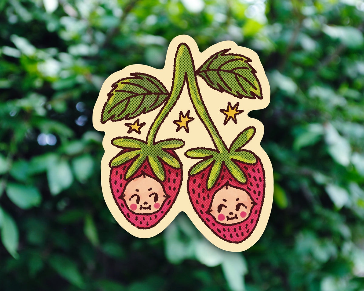 Strawberry Kewpie - Vinyl Sticker