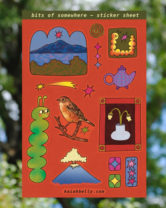 Bits of Somewhere - Sticker Sheet