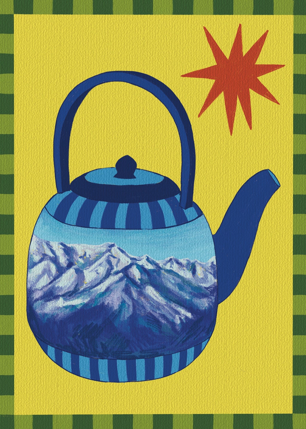 Mountain Teapot - Mini Print