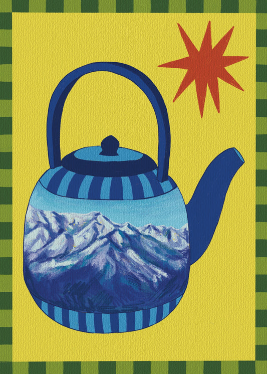 Mountain Teapot - Mini Print