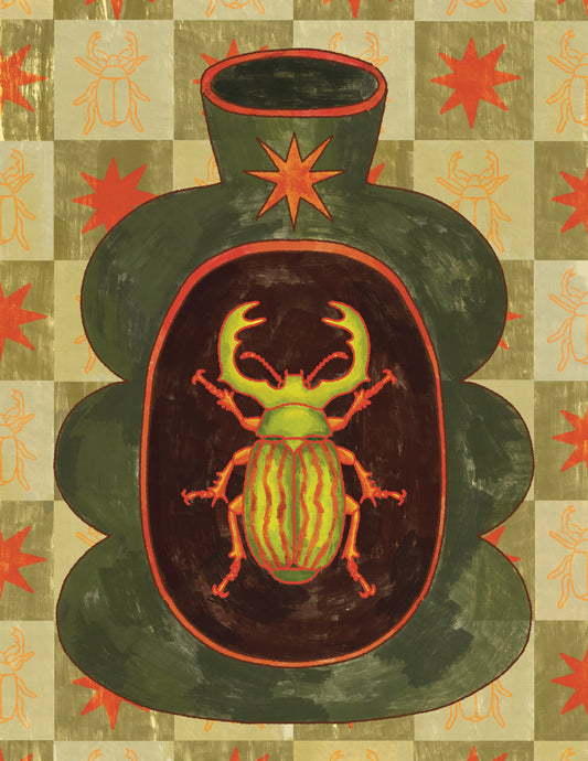 Beetle Vase - Print