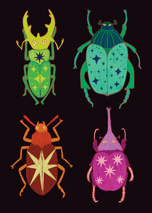 Cosmic Beatles - Mini Print