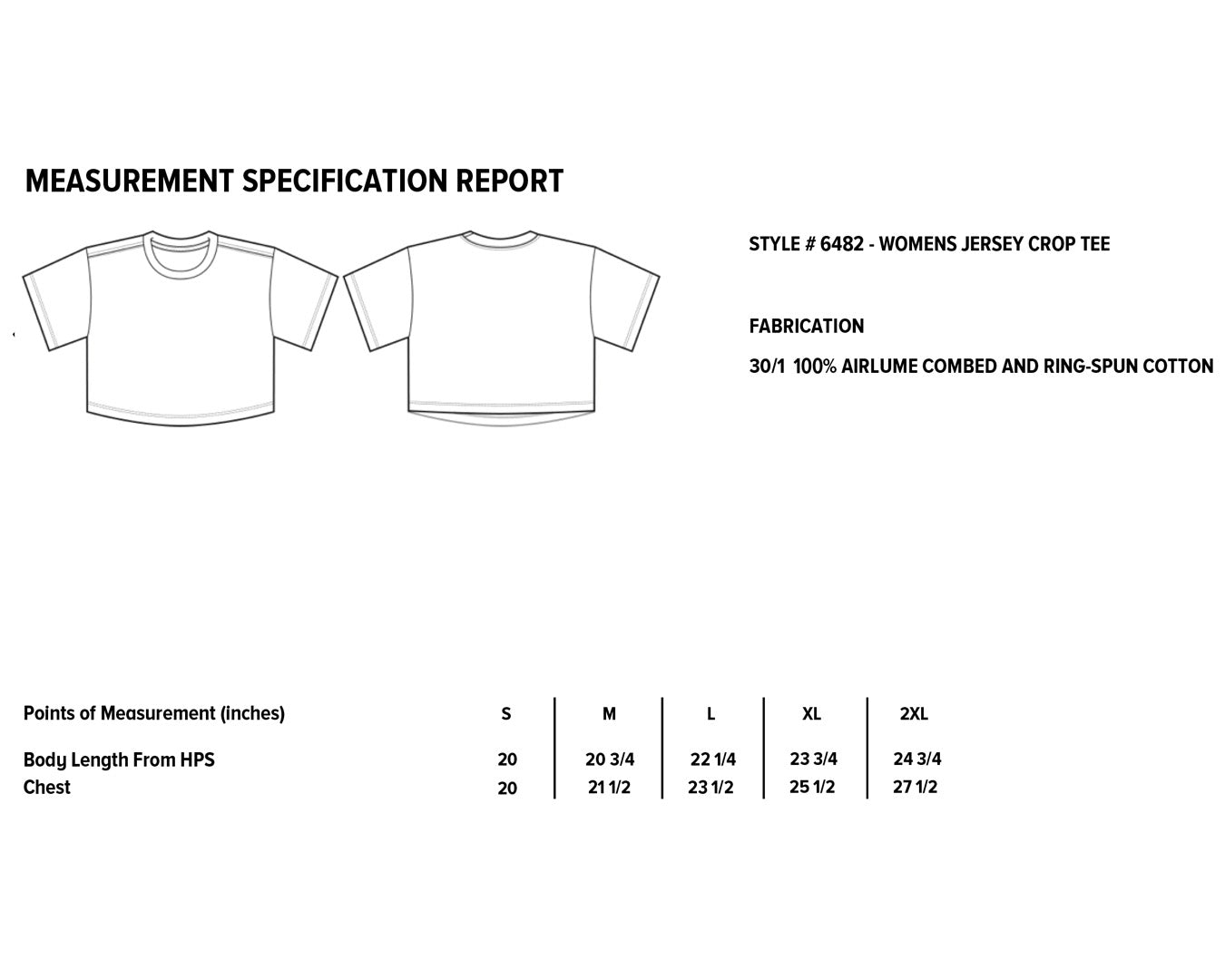 I Don't Care - White Jersey Crop Tee