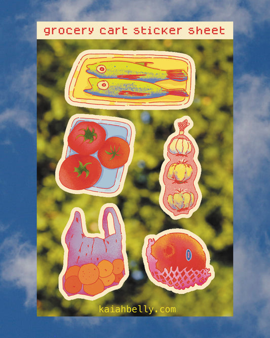 Grocery Cart - Sticker Sheet