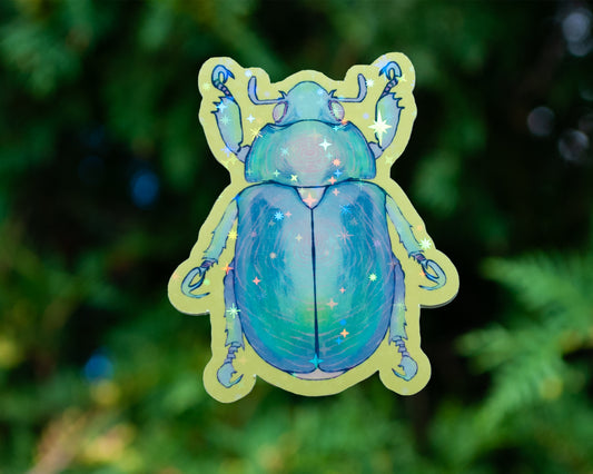 Beetle - Vinyl Holographic Sticker