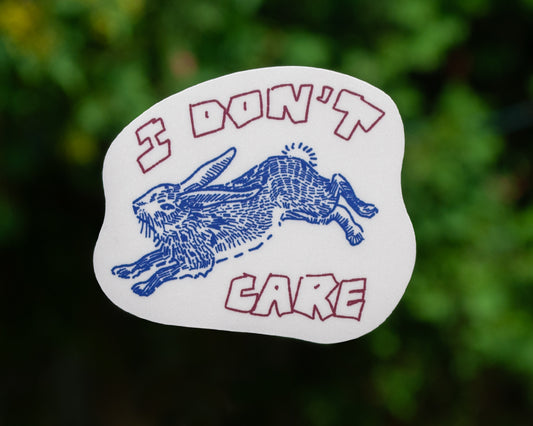 I DON'T CARE - Vinyl Sticker