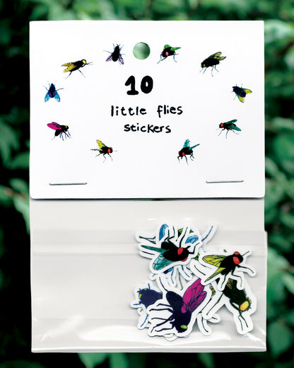 10 Little Flies - Mini Stickers