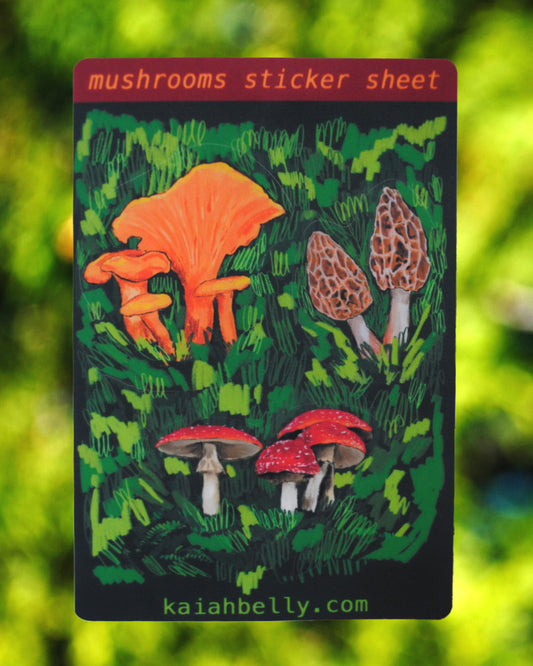 Mushrooms - Sticker Sheet