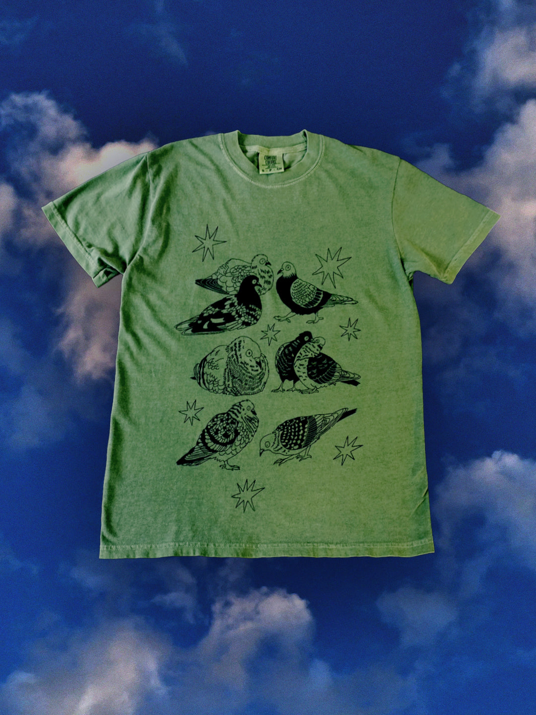 Pigeon T-shirt - Hemp Green