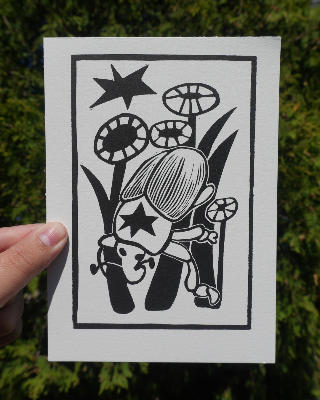 Weevil - Linocut Print